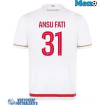 AS Monaco Ansu Fati #31 Replica Home Shirt 2025-26 Short Sleeve